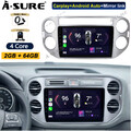 DAB+ Android 14 Autoradio 2+32GB Carplay GPS Navi Kam für VW Tiguan 5N Golf Plus