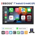 Android13 4+64G 7 Zoll 2 DIN Autoradio Carplay KAM USB GPS Navigation FM WiFi BT