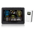 Wetterstation mit Außensensor Hygrometer Thermometer Wecker Uhr Farbdisplay NEUE
