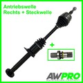 ANTRIEBSWELLE + STECKWELLE FÜR VW T5 I 2.5 I 3.2 I RECHTS 6-GANG SCHALTGETRIEBE