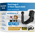 ANHÄNGERKUPPLUNG für Ford Kuga II 13-19 vert. abnehmbar GDW +7pol E-Satz ABE