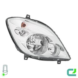 Hauptscheinwerfer rechts 12 V H7/H7/H7 Halogen HELLA für MercedesBenz Sprinter