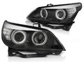 Xenon Scheinwerfer CCFL Angel Eyes für BMW 5er E60 E61 03-04 Schwarz LED Blinker