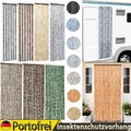 Flauschvorhang Insektenschutz Chenille Türvorhang Vorhang Wohnwagen Balkontür