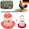 Geflügeltränke+Futterautomat im Set wählbar Hühner Hühnertränke