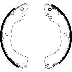 ORIGINAL® Textar 91081900 Bremsbackensatz Hinten passend für Mitsubishi i