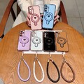 Handykette Hülle für Samsung S21 S20 FE A16 A36 A26 A15 A25 A14 A34 Ring-Ständer