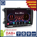 4+64GB 4GLTE Android Autoradio CarPlay GPS Navi für VW Touran Golf5 6Passat Polo