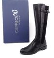 Caprice Stiefel Boots Stiefeletten Damenstiefel Schuhe Leder Schwarz Gr. 38 - 5G