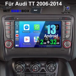 Für Audi TT MK2 8J 2006-14 Android 14 Autoradio Apple Carplay GPS NAVI DAB+ 32GB