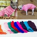 Hund Haustier Warme Pullover Winter Strick Jacke Mantel Welpe Kleidung Weiche  >