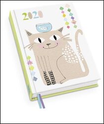 Happy Cat Taschenkalender 2020 - Terminplaner mit Wochenkalendarium - Format 11,