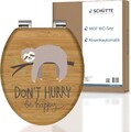 SCHÜTTE WC-Sitz NO HURRY mit Absenkautomatik aus Holz, hochwertiger