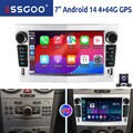 4+64G Autoradio Für Opel Astra G H Corsa C/D Zafira B Android 14 Carplay GPS KAM