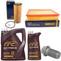 Motoröl Filter Set 5W-40 6 Liter + Ölablassschraube für Mercedes SLK R170 136 PS