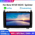 Android12 Autoradio Für Mercedes W245 W169 A B Klasse GPS Navi Carplay 2+32G DAB