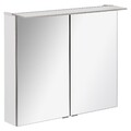 Fackelmann 84113 LED Spiegelschrank 80 cm weiß LED Badspiegel B.perfekt