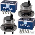 2x MEYLE RADNABE + RADLAGER+ ABS-SENSOR HINTEN passend für FORD FOCUS II C-MAX