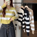 Elegante locker sitzende Oberteile mit V-Ausschnitt für Damen und bequemer Stof