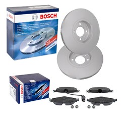 BOSCH BREMSSCHEIBEN 288mm + BELÄGE VORNE passend für VW UP + LOAD UPVA 288x25mm // NUR für PR-Nummer 1ZE, 1ZJ