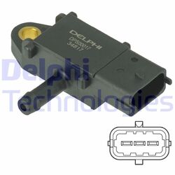 DELPHI DPS00017 Abgasdruck Differenzdrucksensor für OPEL ZAFIRA B (A05) ASTRA J