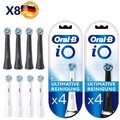 4/8 Oral-B iO Weiß Aufsteckbürsten Ultimative Reinigung Ersatzbürsten günstig