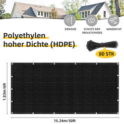 HDPE Zaunblende Tennisblende Sichtschutz Zaun Netz Schattier Gewebe Windschutz