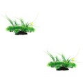  2 Count Aquarium Künstliche Pflanzen Aquariumzubehör Fischtankverzierung
