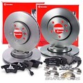 BREMBO BREMSSCHEIBEN+BELÄGE+VWK VORNE+HINTEN FÜR VW TRANSPORTER MULTIVAN BUS T5