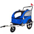 DMS® Fahrradanhänger 2in1 Kinderanhänger Jogger Fahrrad/Radanhänger FH-02B