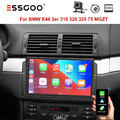 9" Autoradio Android 14 GPS NAVI BT Für BMW 3er E46 318 320 325 1+32G RDS BT KAM