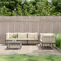Homgoday 6-TLG. Gartenlounge Set Gartensofa Gartenmöbel Set Sitzgruppe V1J9