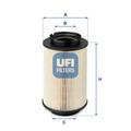 UFI (26.014.00) Kraftstofffilter für AUDI SEAT SKODA VW