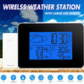 Wireless Wetterstation Funkwetterstation Digital Thermometer Wettervohersage Uhr