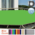 Balkon Sichtschutz Zaun Premium Balkonbespannung mit Ösen & Kabelbinder Grün