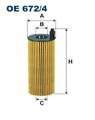 Filtron OE 672/4 Ölfilter für ALPINA BMW MINI TOYOTA Schmierung