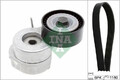 Mehrrippiger Keilriemen Set 529 0286 10 INA für FIAT LANCIA ALFA ROMEO FORD