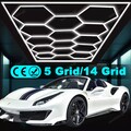 5X-14X Hexagon LED Lampe Röhren Werkstatt Garage Wand Decken Leuchte Beleuchtung