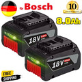 2X Original Für Bosch 18V 8Ah Akku Professional BAT618 BAT609 BAT620 GBA GSR GSB