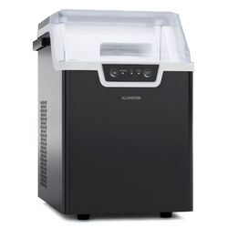 Eiswürfelmaschine Eiswürfelbereiter Gerät mit Deckel Icemaker Wassertank Schwarz