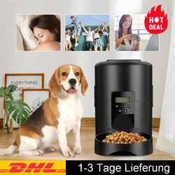 2L Futterautomat Katze Hund Futterspender Automatischer Pet Feeder mit Timer DE
