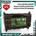 64GB Android 12 Navi Autoradio DAB+DVD WiFi Mercedes C/CLK/CLC Klasse W203 W209