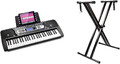 RockJam 54-Tasten-Tastatur Klavier mit Klaviernote Aufkleber Stromversorgung Not