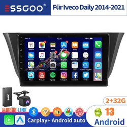 DAB+ 2+32GB Android 13 Carplay Autoradio GPS Navi KAM Für Iveco Daily 2014-2021