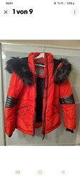 Navahoo Winterjacke Damen Größe L, Kunstpelz abnehmbar, gefüttert mit Teddyfell