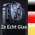 2x Kameraschutz 9H Hartglas passend für iPhone 11 12 13 14 Pro Max Panzerfolie