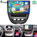 Für Toyota Aygo Citroen C1 Peugeot 107 Autoradio Android 15 GPS Navi WiFi BT RDS