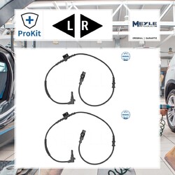 2x ORIGINAL® Meyle 614 899 0046 Sensor, Raddrehzahl Vorne für Opel MERIVA B