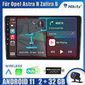 32GB Android 11 DAB Autoradio Carplay GPS Navi Für Opel Astra H Zafira B 2005-14