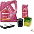 MANN Inspektionspaket 6 L MANNOL Energy 5W-30 für Honda Accord VI 1.8i 2.2
